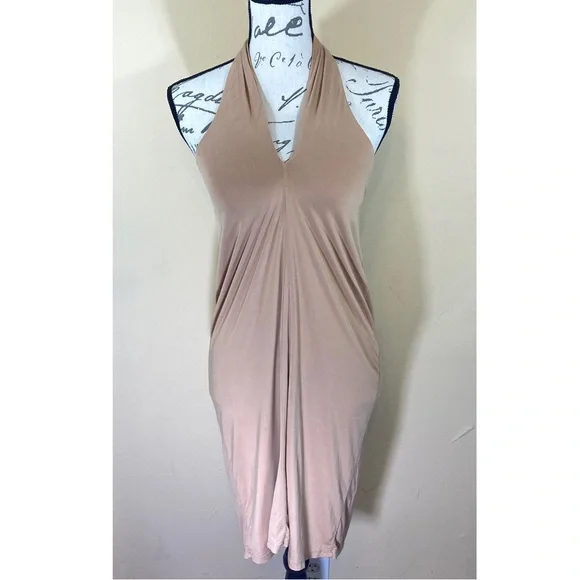 House of Harlow 1960 | Dresses | House Of Harlow 96 Beige Halter Dress |  Poshmark